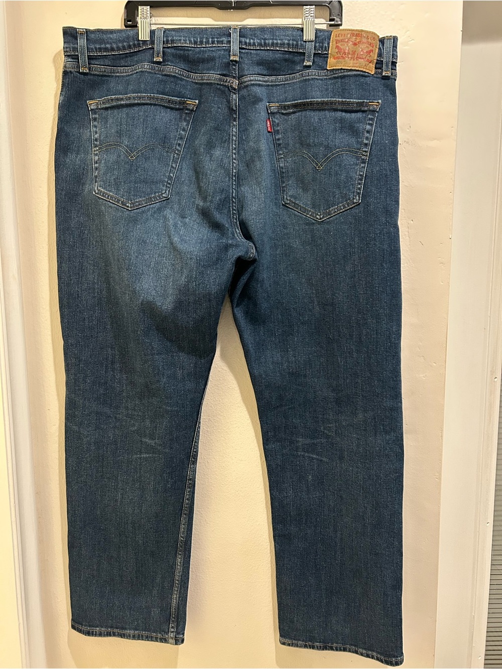 Levi's Men's 505 Regular Fit Jeans - Blue Size 42W/30L